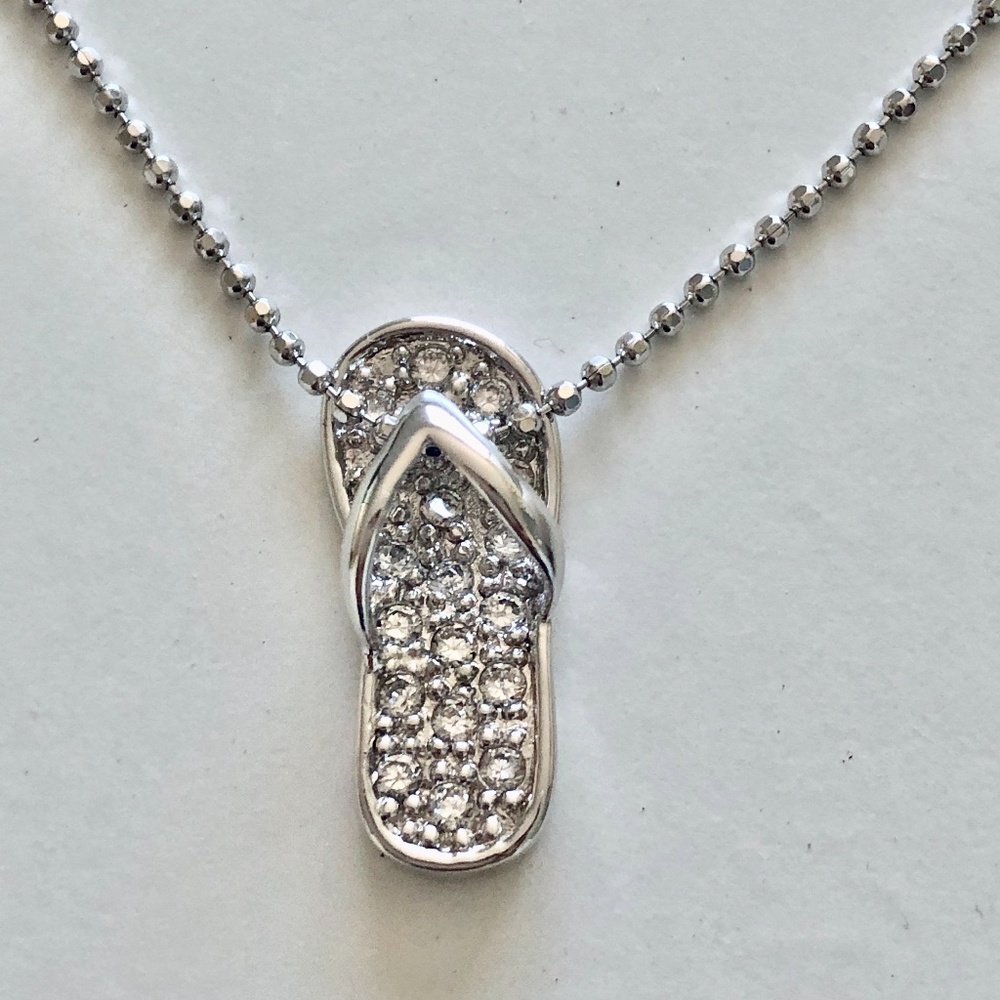 Swarovski Flip Flop Necklace